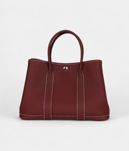 Hermès Garden Party 30 Rouge H Negonda Palladium Hardware