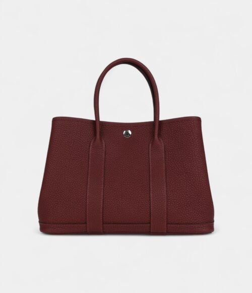 Hermès Garden Party 30 Rouge H Negonda Palladium Hardware