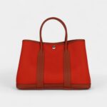 Hermès Garden Party 30 Terre Battue and Cuivre Toile Canvas and Negonda Palladium Hardware