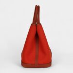 Hermès Garden Party 30 Terre Battue and Cuivre Toile Canvas and Negonda Palladium Hardware
