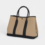 Hermès Garden Party 30 Trench Toile and Black Negonda Palladium Hardware