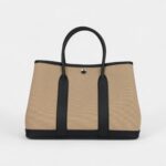 Hermès Garden Party 30 Trench Toile and Black Negonda Palladium Hardware
