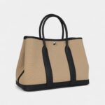 Hermès Garden Party 30 Trench Toile and Black Negonda Palladium Hardware