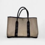 Hermès Garden Party Beige Leather Tote Bag