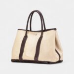 Hermes Garden Party Beige Leather Tote Bag
