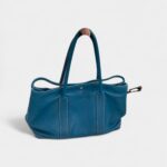 Hermès Garden Party Blue Leather Bag
