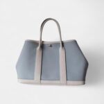 Hermès Garden Party Blue Synthetic Handbag