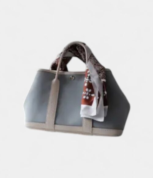 Hermès Garden Party Blue Synthetic Handbag