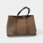 Hermes Garden Party Brown Cloth Tote Bag
