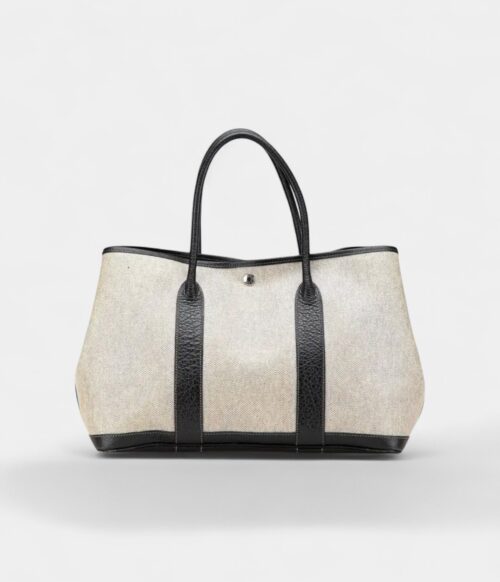 Hermes Garden Party Brown Leather Tote Bag
