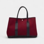 Hermès Garden Party Burgundy Cloth Bag