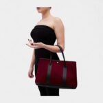 Hermès Garden Party Burgundy Cloth Bag