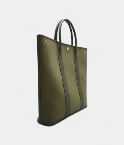 Hermès Garden Party Green Cloth Tote Bag