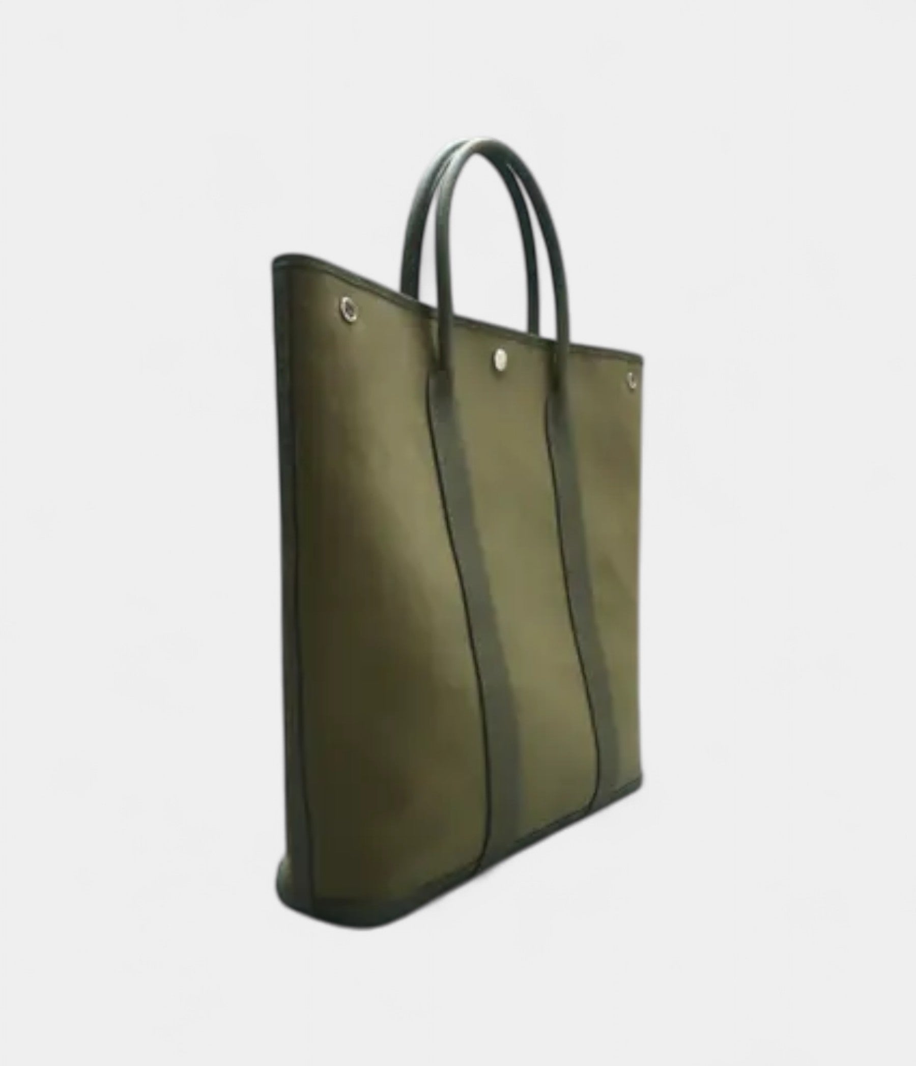 Hermès Garden Party Green Cloth Tote Bag