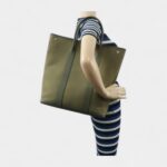Hermès Garden Party Green Cloth Tote Bag