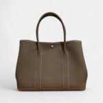 Hermès Garden Party Grey Leather Bag