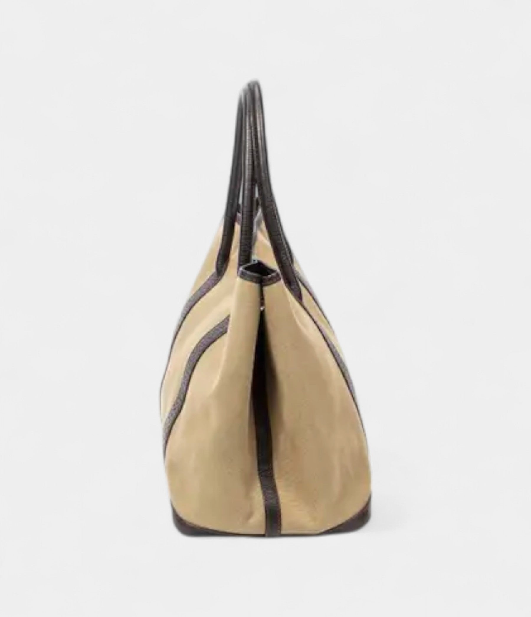 Hermès Garden Party Leather and Canvas Handbag