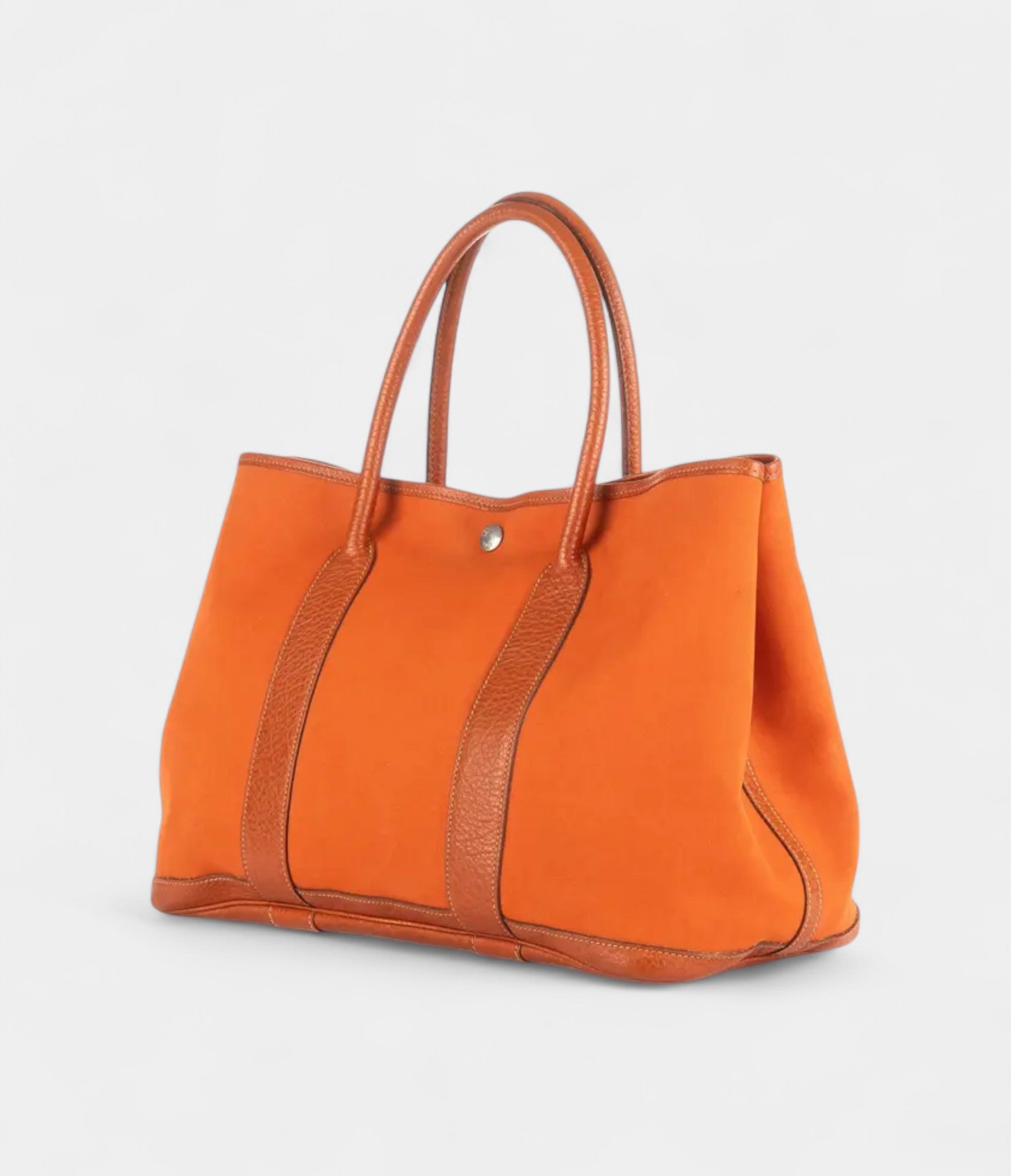 Hermès Garden Party Orange Cotton Handbag