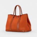 Hermès Garden Party Orange Leather Crossbody Bag
