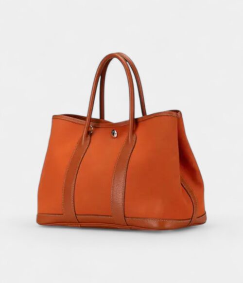 Hermès Garden Party Orange Leather Crossbody Bag