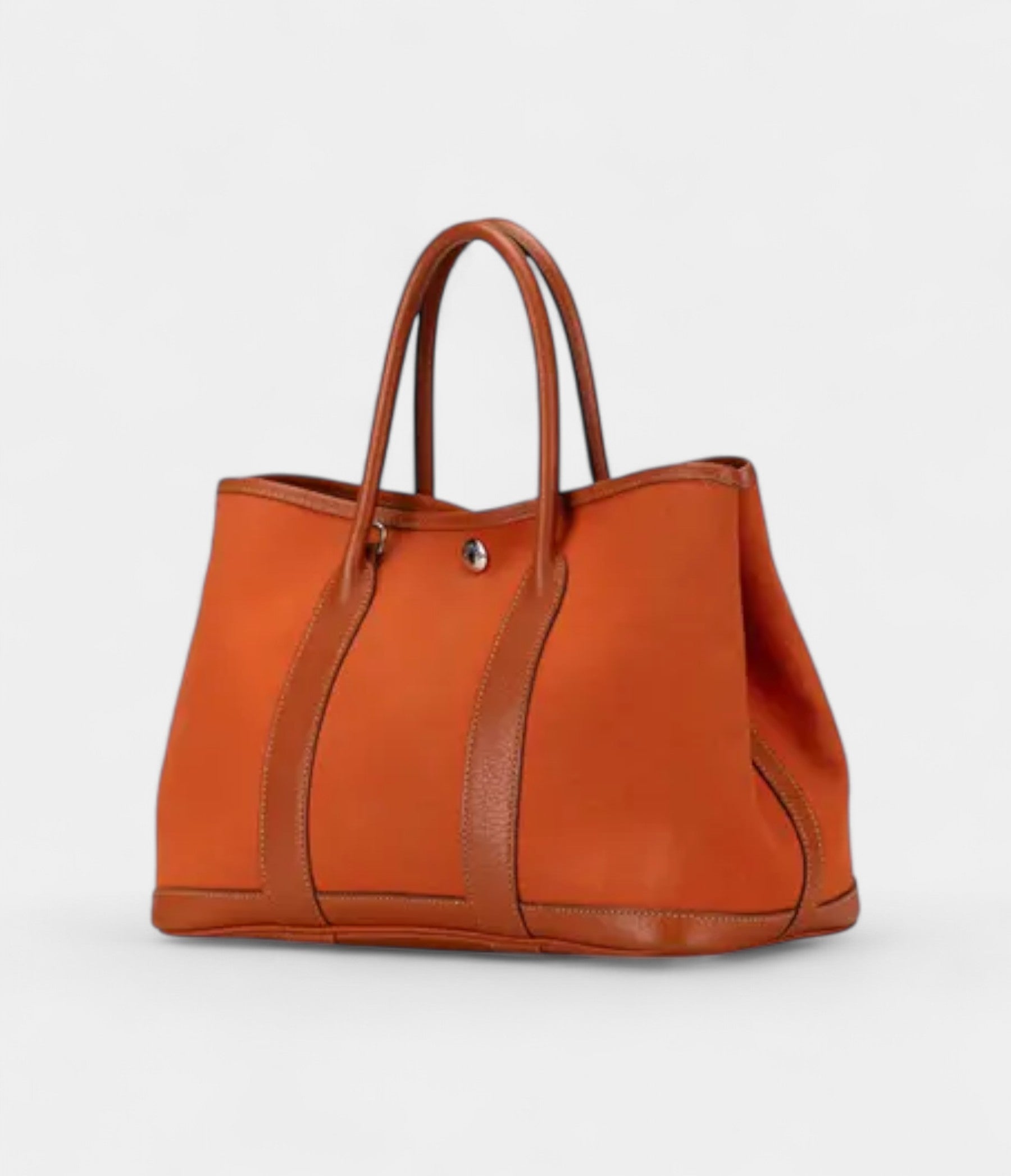 HermesGardenPartyOrangeLeatherCrossbodyBag_4.jpg Hermès Garden Party Orange Leather Crossbody Bag