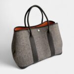 Hermès Garden Party Wool Tote Leather Bag