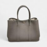 Hermes Garden party Grey leather Tote Bag