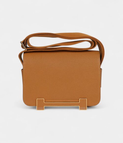 Hermès Geta Caramel Chevre Mysore Gold Hardware