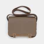 Hermès Geta Etoupe Goat Gold Hardware