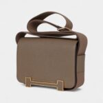 Hermès Geta Etoupe Goat Gold Hardware