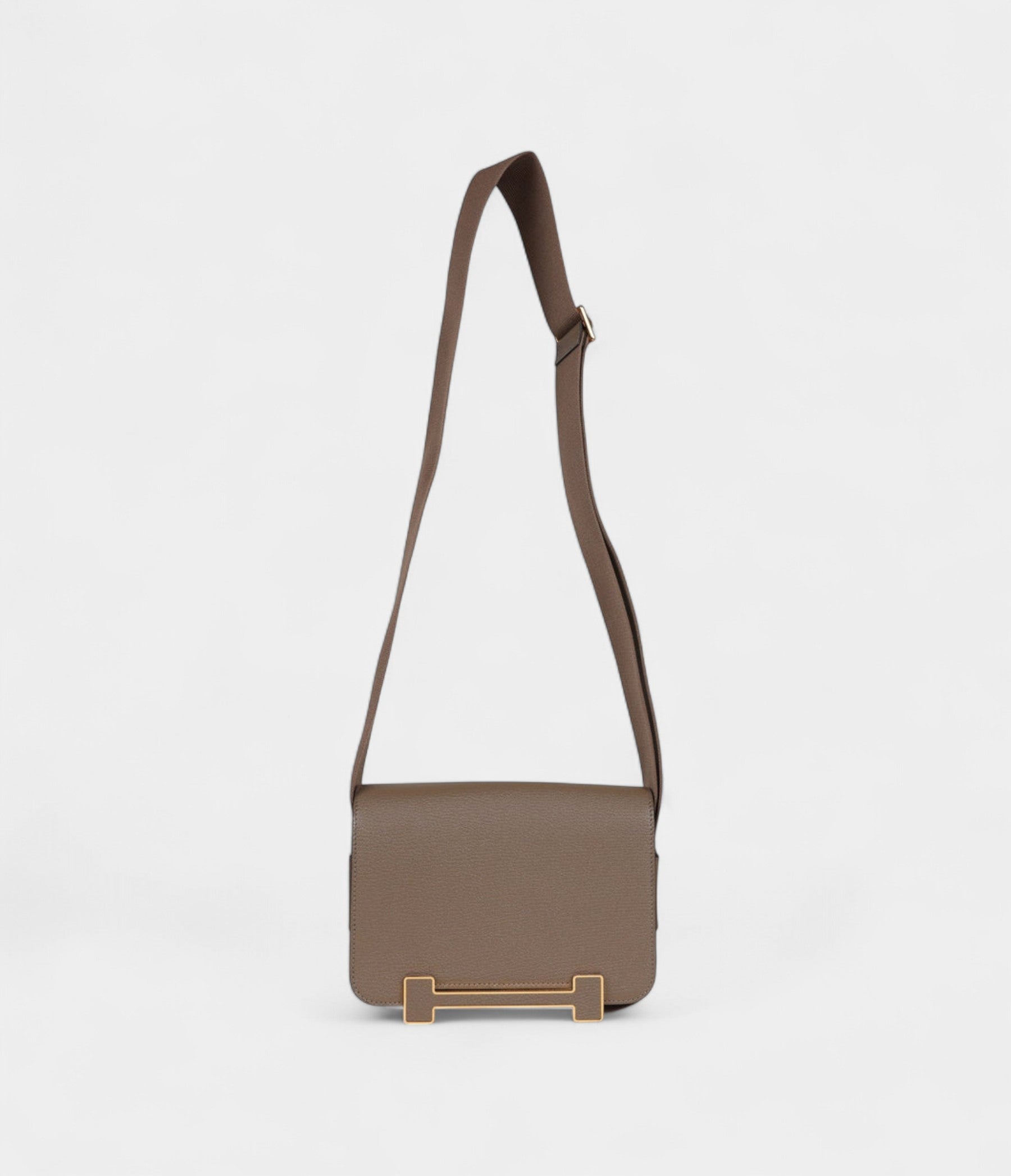 Hermès Geta Etoupe Goat Gold Hardware