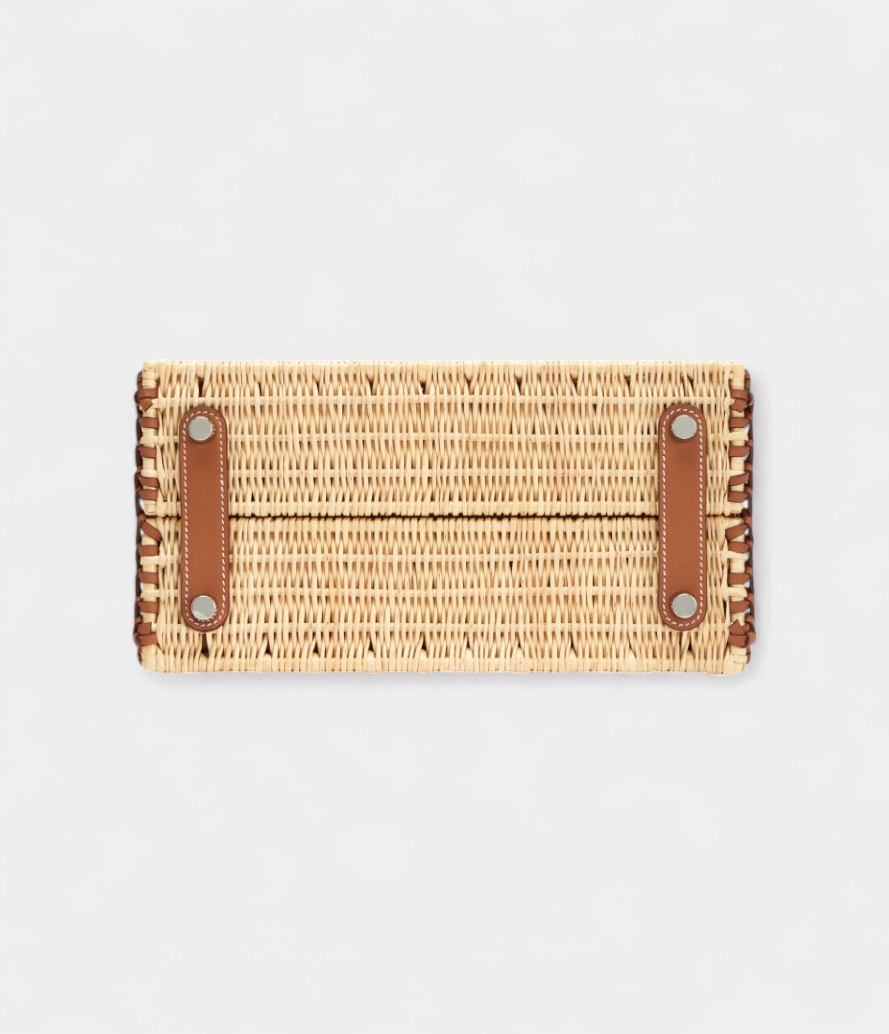 Hermès Gold Swift and Naturel Osier Wicker Picnic Birkin 25 Palladium Hardware