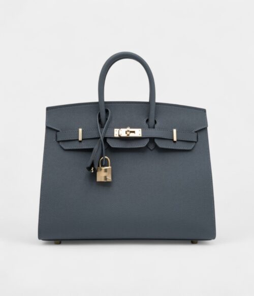 Hermès Gris Misty Epsom Birkin 25 Sellier Permabrass Hardware