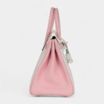 Hermès Birkin 25 – Rose Sakura & White Clemence with Brushed Palladium Hardware