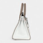 Hermès Birkin 25 – White & Etoupe Clemence with Brushed Palladium Hardware