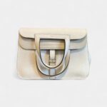 Hermès Halzan Brown Patent Leather Handbag