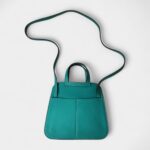 Hermès Halzan Green Leather Handbag
