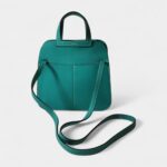 Hermès Halzan Green Leather Handbag