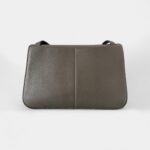 Hermès Halzan Grey Leather Handbag