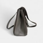 Hermès Halzan Grey Leather Handbag