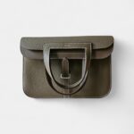Hermès Halzan Leather Beige Handbag