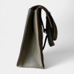 Hermès Halzan Leather Beige Handbag