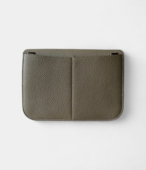 Hermès Halzan Leather Beige Handbag
