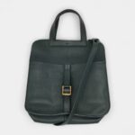 Hermès Halzan Black Leather Handbag