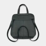 Hermès Halzan Black Leather Handbag