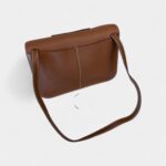 Hermès Halzan Leather Brown Handbag