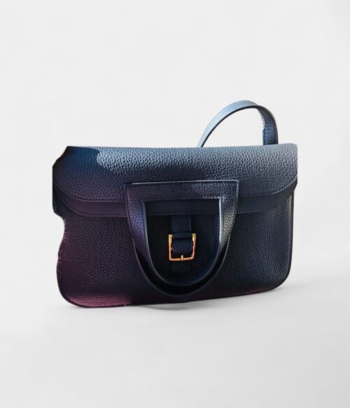 Hermès Halzan Leather Clutch Bag