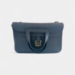 Hermès Halzan Leather Clutch Bag