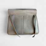Hermès Halzan Leather Grey Handbag