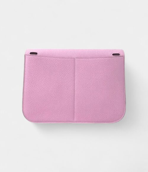 Hermès Halzan Leather Handbag Pink
